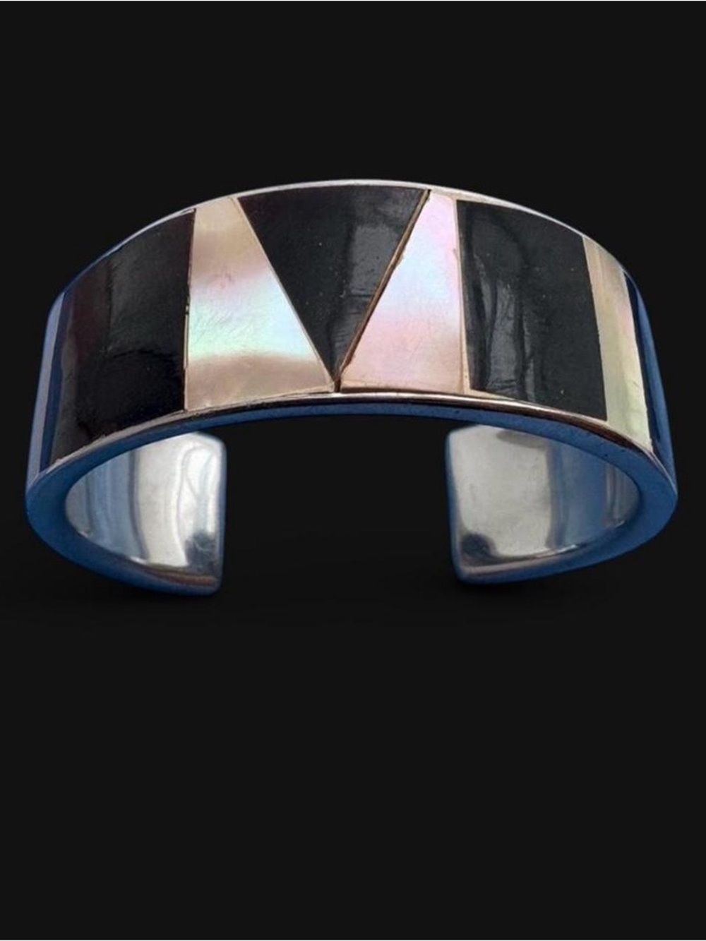 Mother of Pearl Inlay Cuff Bracelet